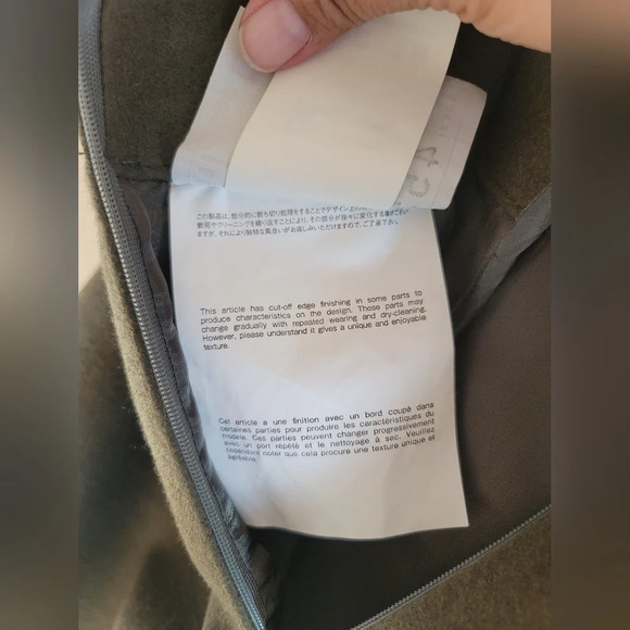 Sacai,‎ Melton Asymmetric Tight Wool Skirt, Size 2 - Picture 11 of 14